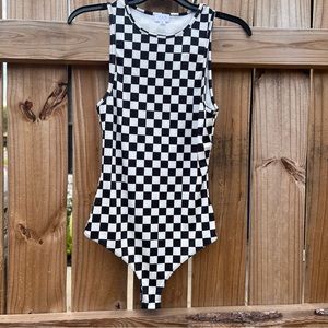 Checkered Bodysuit